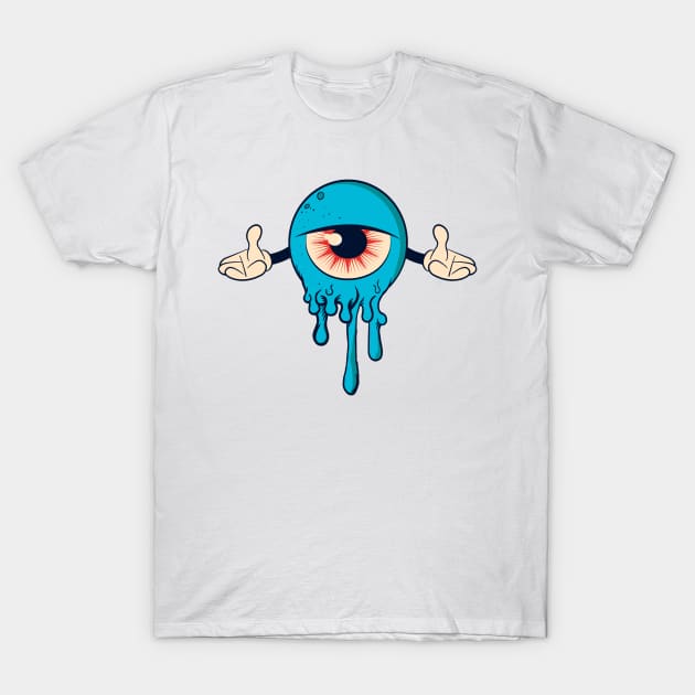 Graffiti Monster Eye T-Shirt by edwardecho